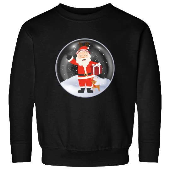Santa’s Joy: Christmas Snow Globe Sweatshirts