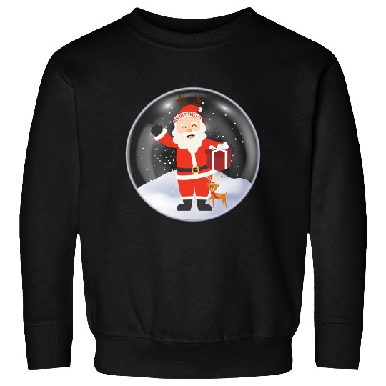 Santa’s Joy: Christmas Snow Globe Sweatshirts
