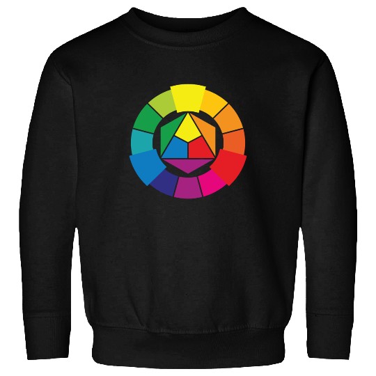 Color Wheel Artist Creative Colors Art Sweatshirts