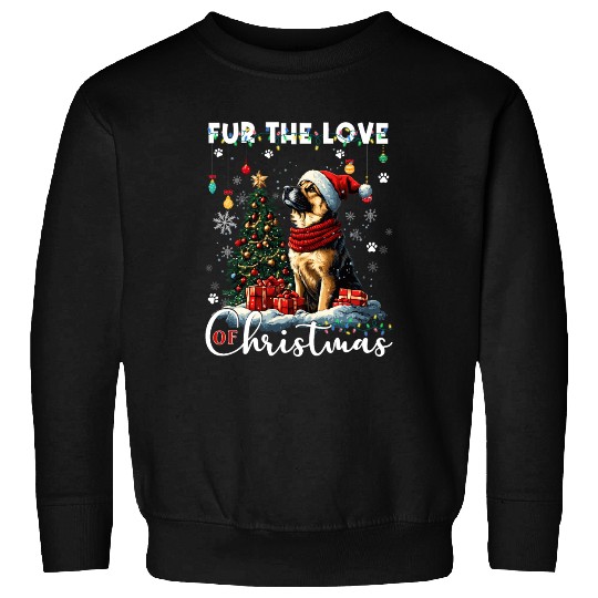 German Shepherd Christmas Tree Decorations Dog Sweatshirts