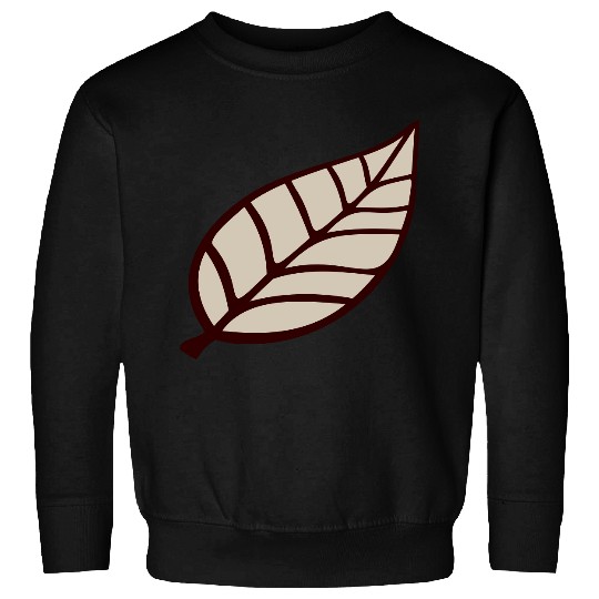 Small Pretty Leaf Brown Autumn Eco Tree Cool Leaf Sweatshirts