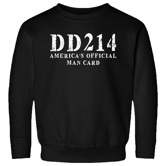 DD214 America s Official Man Card Sweatshirts