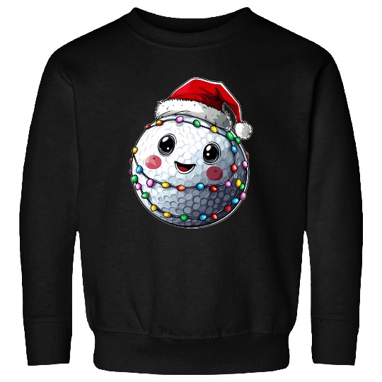 Cute Golf Ball Golfer Golfing Christmas Hat Xmas Sweatshirts