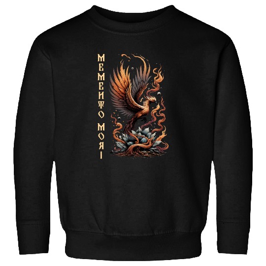Memento Mori Phoenix Rebirth Fire Art Design Sweatshirts