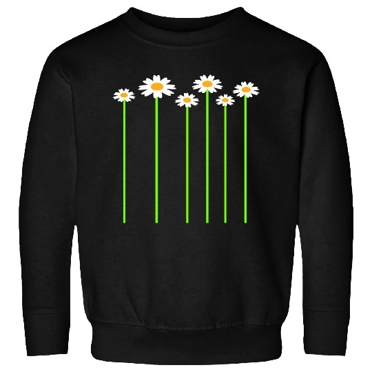Many Pretty Daisy Flowers Decorative Nature Design Sweatshirts