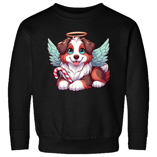 Cute Christmas Dog Australian Shepherd Sweatshirts