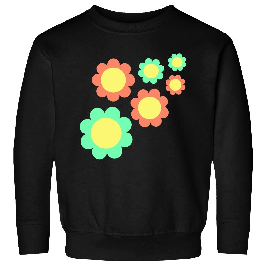 Many Pretty Daisy Flowers Decorative Nature Design Sweatshirts