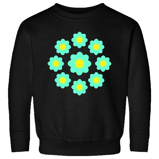 Many Pretty Daisy Flowers Decorative Nature Design Sweatshirts