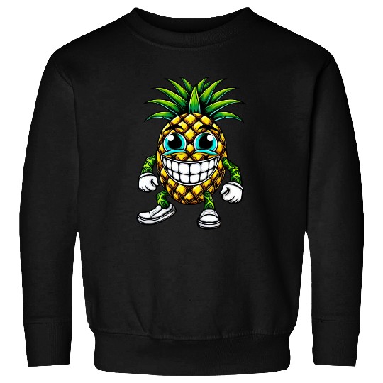 Pineapple fruit fruity summer cool sweet cartoon Sweatshirts