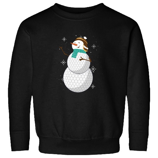 Snowman with Golf Ball Body and Winter Charm Sweatshirts