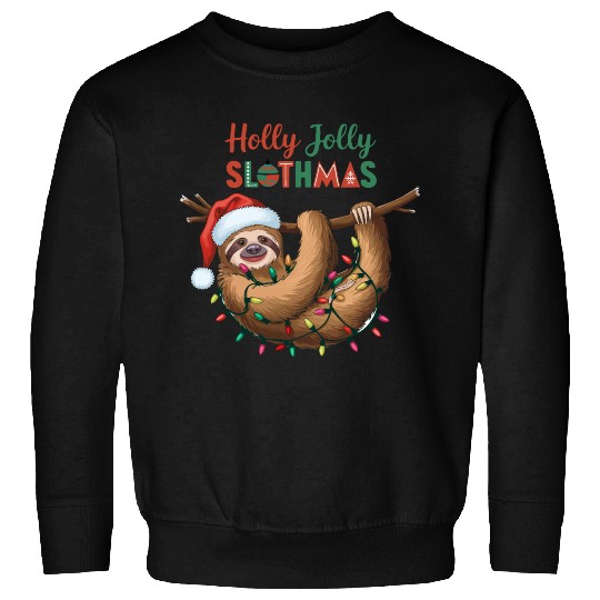 Holly Jolly Slothmas Sweatshirts
