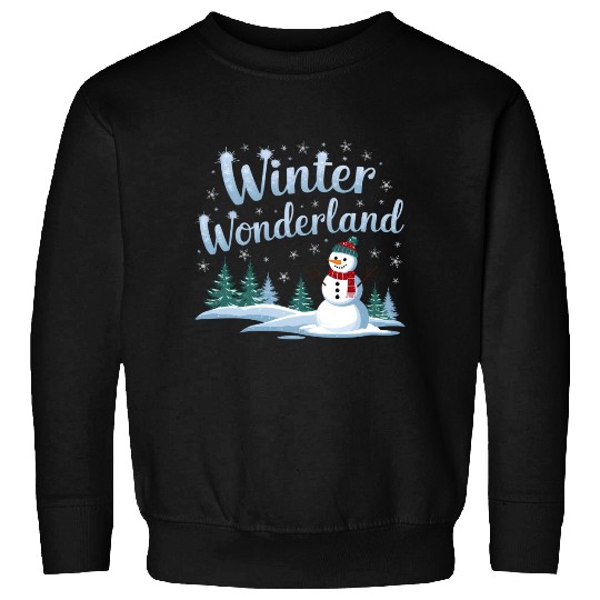 christmas snowman winter wonderland Sweatshirts