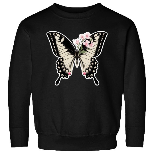 Elegant Butterfly Floral Sweatshirts