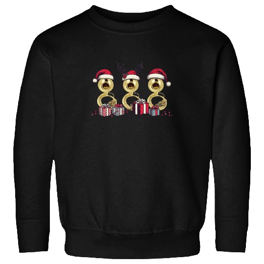 Sousaphone Christmas Orchestra Brass Band Sweatshirts