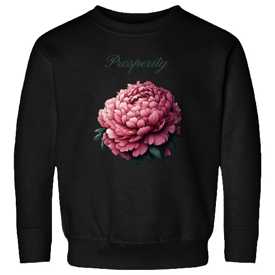 Peony of Prosperity: A Symbol of Wealth Sweatshirts