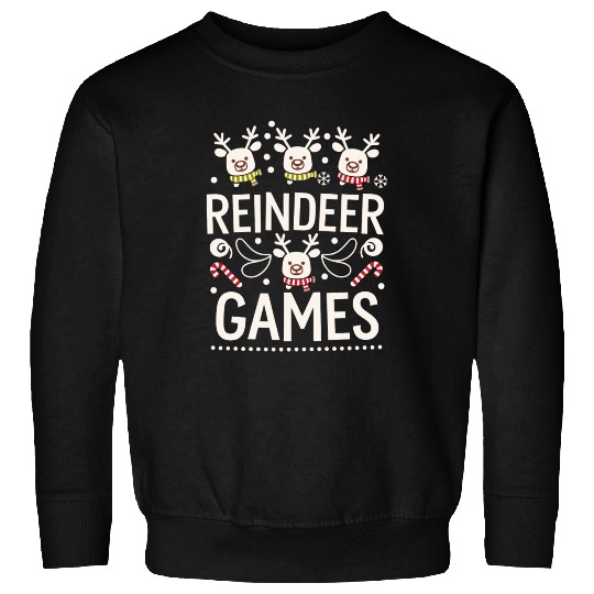 Playful Holiday Reindeer Cute Sweatshirts