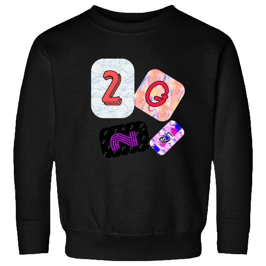 Creative Typography Art with Abstract Backgrounds Sweatshirts