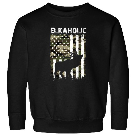 Elk Hunting Elkaholic Hunters Sweatshirts