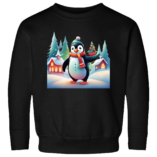Christmas Merry Christmas For Gift Penguin Snowman Sweatshirts