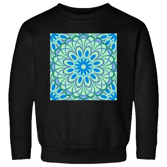 mandala Jade Stained Glass Sweatshirts