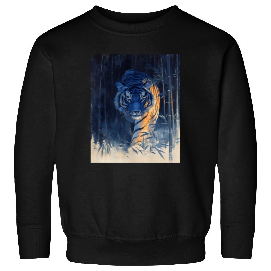Majestic Tiger in the Bamboo Forest Sweatshirts