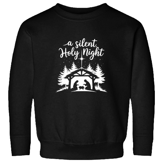 A Silent Holy Night Sweatshirts