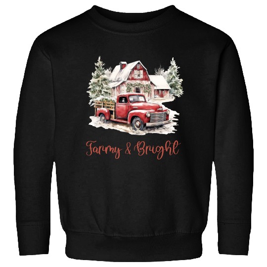 Christmas Farm, Merry Christmas Sweatshirts