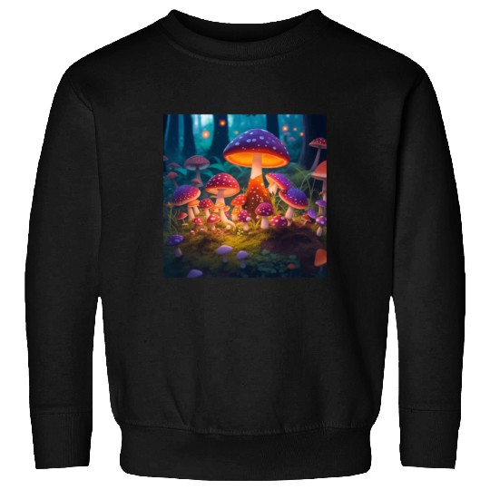 mushrooms in grass Sweatshirts