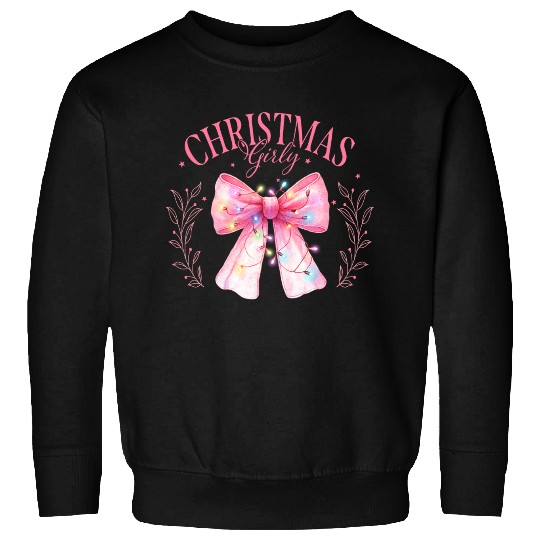 Pink Christmas Girly Sweatshirts