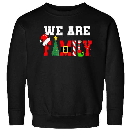 We Are Family Christmas Pajamas Matching Xmas Sweatshirts