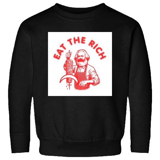 Eat the rich Karl Marx Eat Doner Kebab Rich Sweatshirts