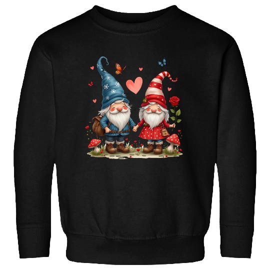 Gnomes Valentines Revelin, Valentines Retro Sweatshirts