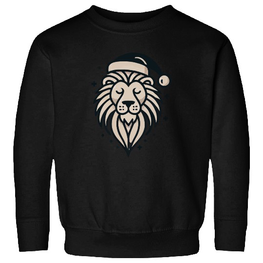 lion with christmas hat Sweatshirts