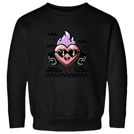 Valentines Day, Retro Valentine, Coquete Valentine Sweatshirts
