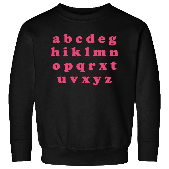 Alphabet Valentine Sublimation Sweatshirts