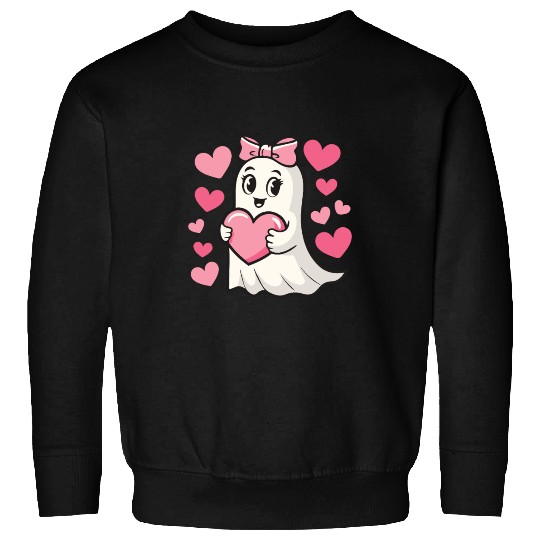 Ghost Heart, Valentines Day, Retro Valentines Sweatshirts