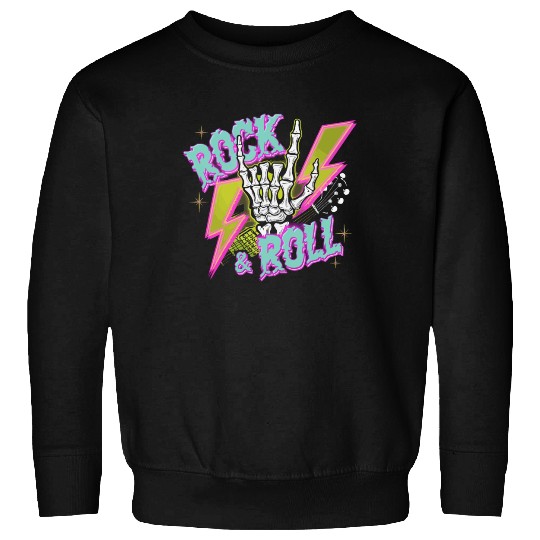 Skeleton Guitar Player Bones Guitarist Musician Sweatshirts