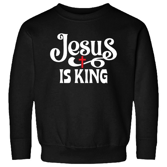 Jesus Is King Love Jesus Christian Christmas Sweatshirts
