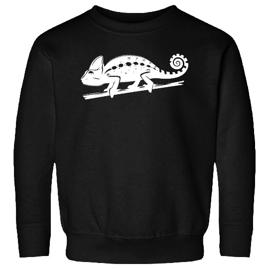 Spotted Chameleon Runs Across A Branch Sweatshirts