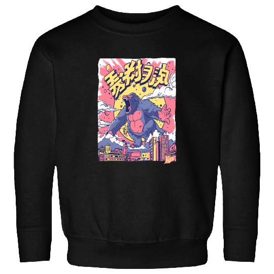 Kaiju Gorilla – Neon City Rampage Sweatshirts