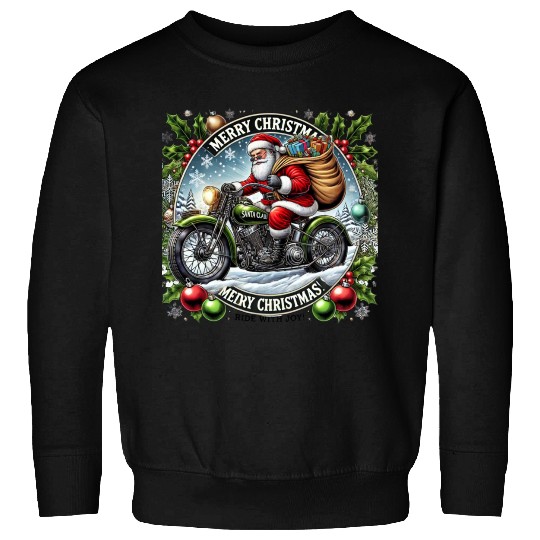 Santa’s Vintage Christmas Ride Sweatshirts