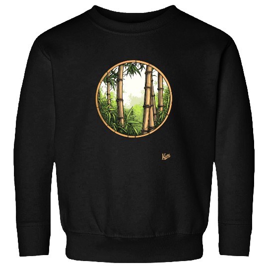 Serene Bamboo Forest Sweatshirts