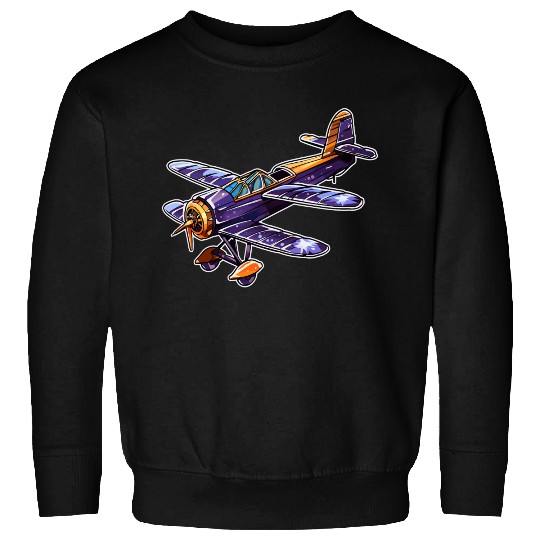 Propeller Aircraft Comic Look Sweatshirts