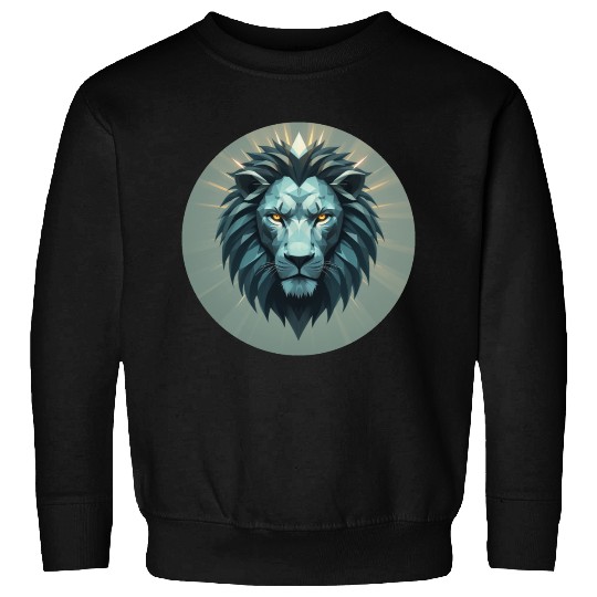 Geometric Power Lion Sweatshirts
