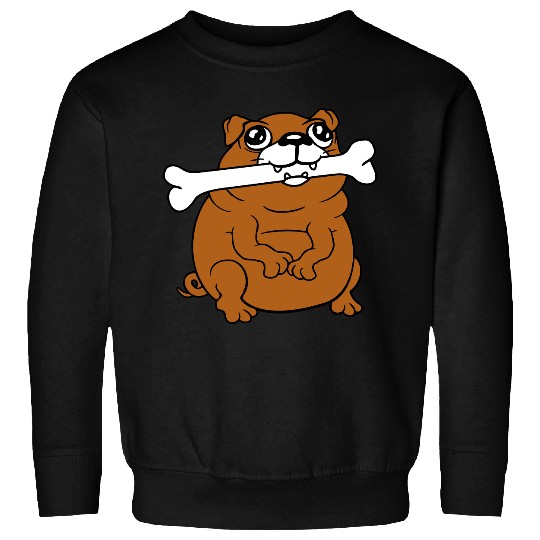 Pug Dog Bone Mouth Hunger Delicious Happy Cool Fun Sweatshirts
