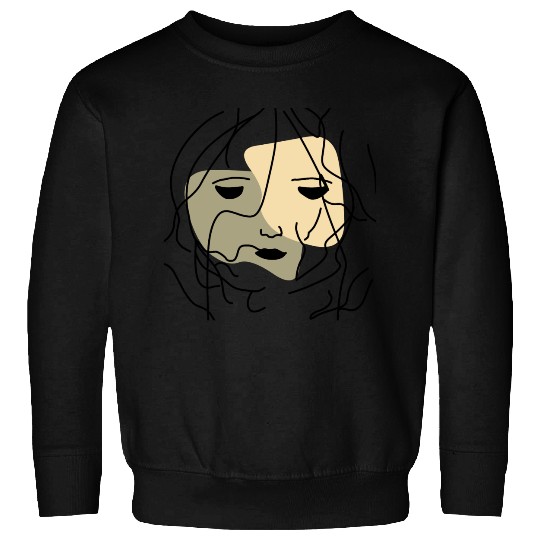 Minimalist Lonely Muted Face Sweatshirts