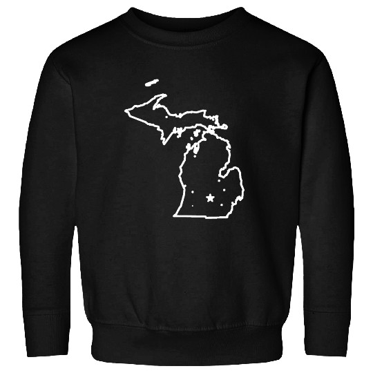 Michigan The Great Lakes State USA Cool Sweatshirts Am