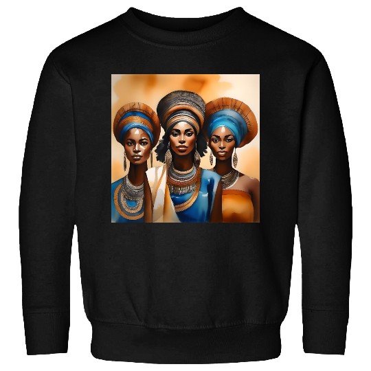 African Woman Portrait C Sweatshirts
