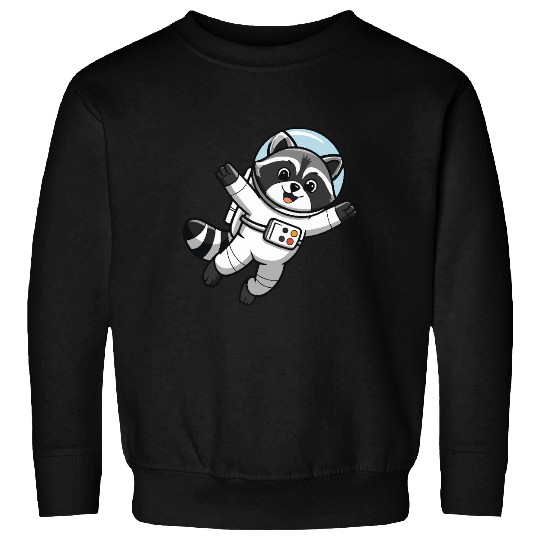 Astro Racoon for Kids Astronaut Sweatshirts