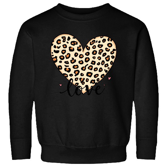 Trendy Vintage Retro Love Cheetah Leopard Print Sweatshirts